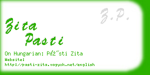 zita pasti business card